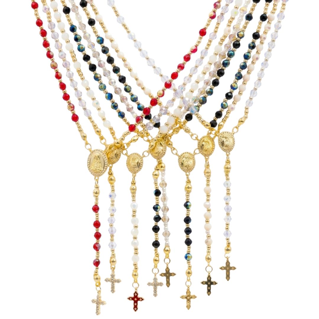 CADENA ROSARIO VIRGEN DEL VALLE IMAGEN REFERENCIAL 1UND