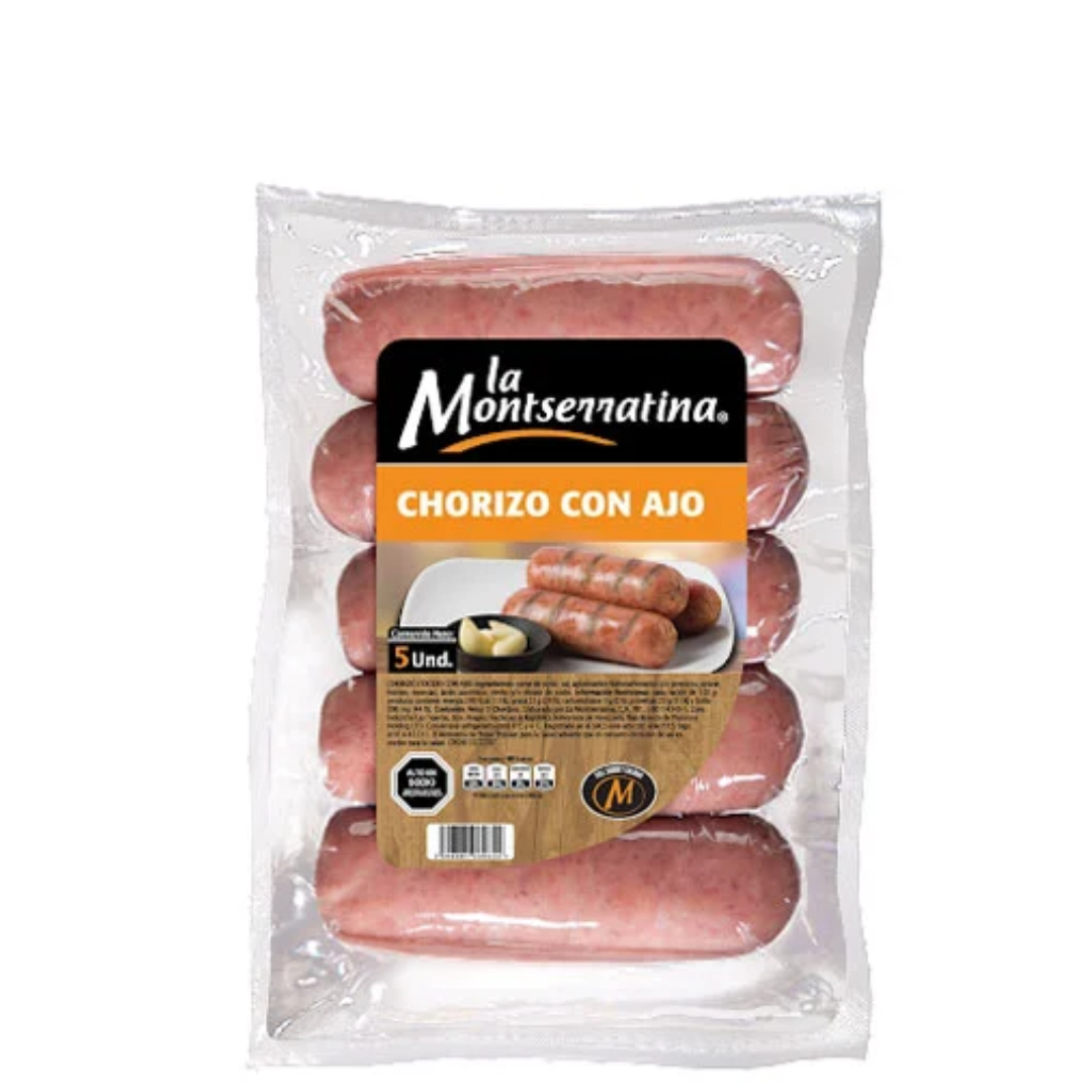 CHORIZO COCIDO CON AJO 5UND LA MONTSERRATINA