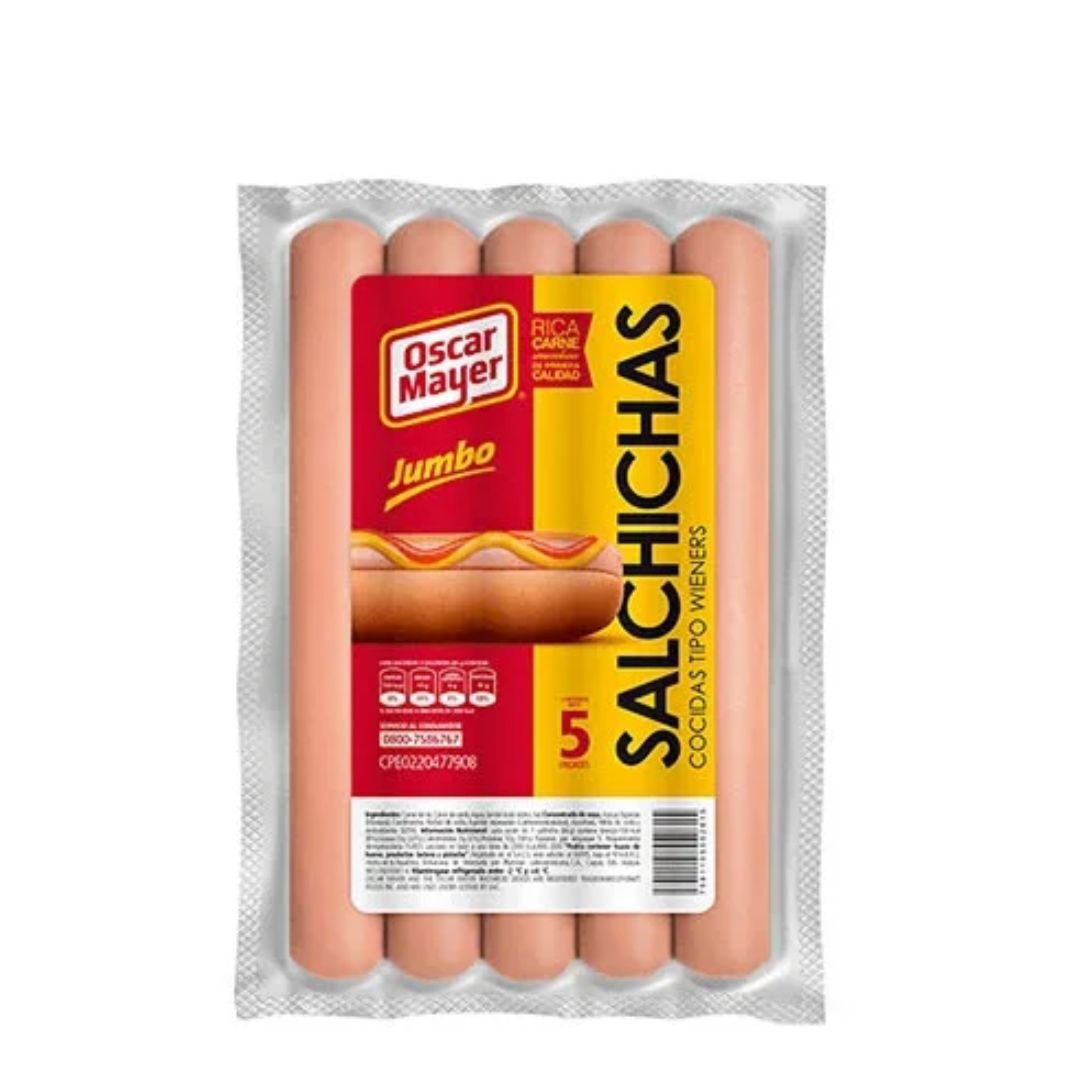 SALCHICHA TIPO WIENERS JUMBO OSCAR MAYER 5UNDS
