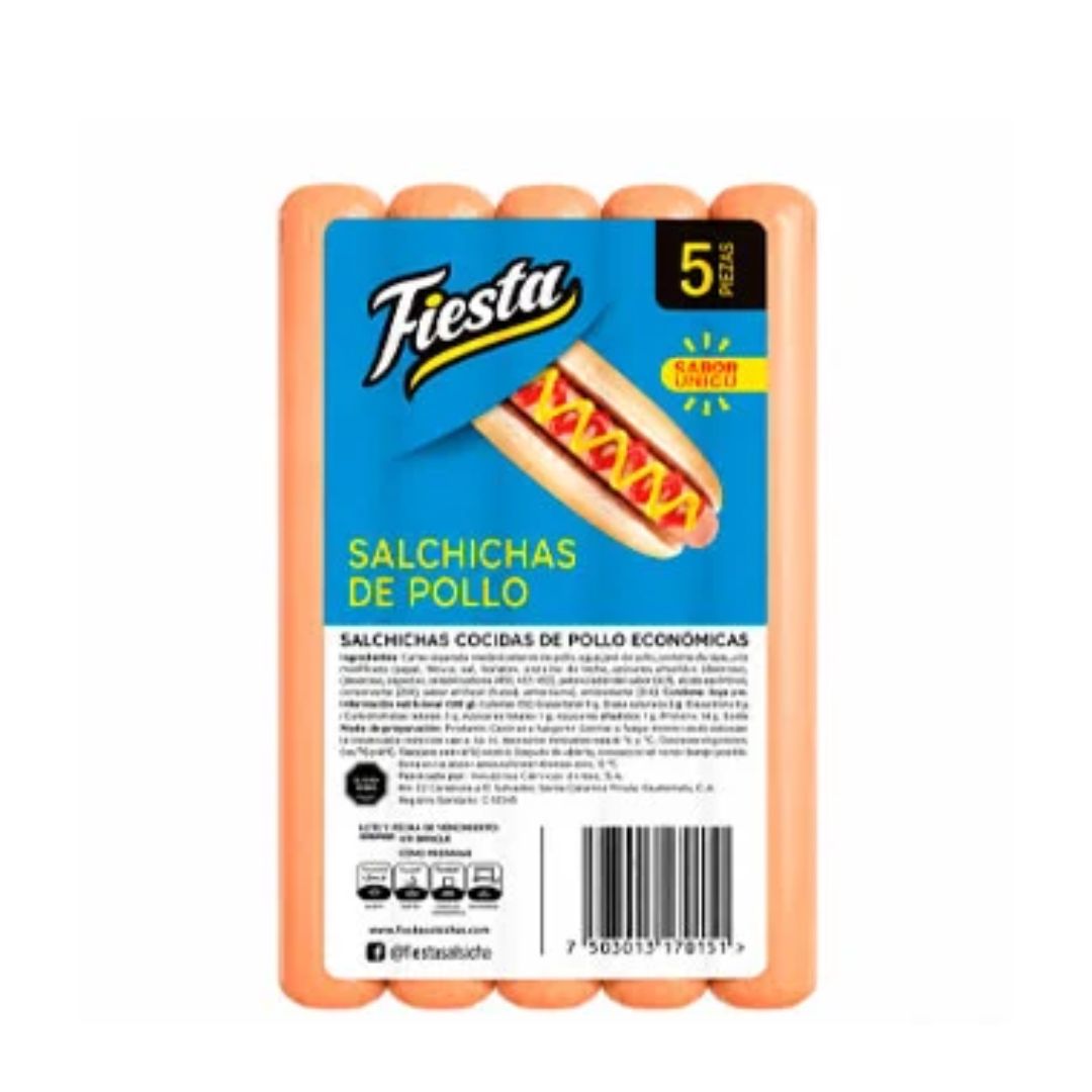 SALCHICHA DE POLLO FIESTA CORTA MINI 5UNDS