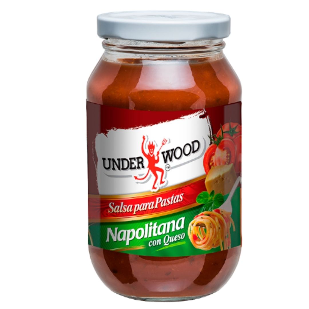 SALSA NAPOLITANA C/ QUESO UNDERWOOD 490G