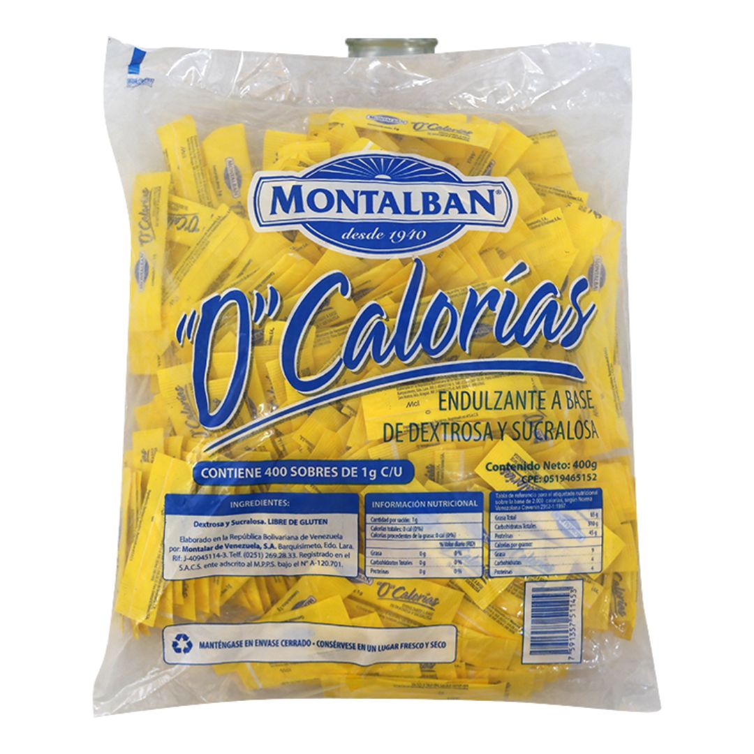 ENDULZANTE MONTALBAN 0 CALORIAS 400GR