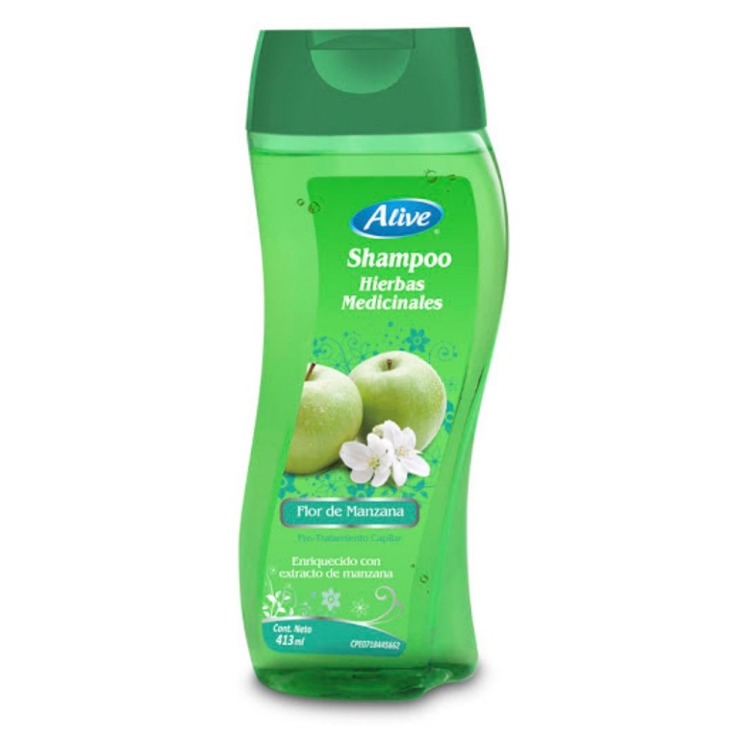 SHAMPOO ALIVE FLOR MANZANA 413ML