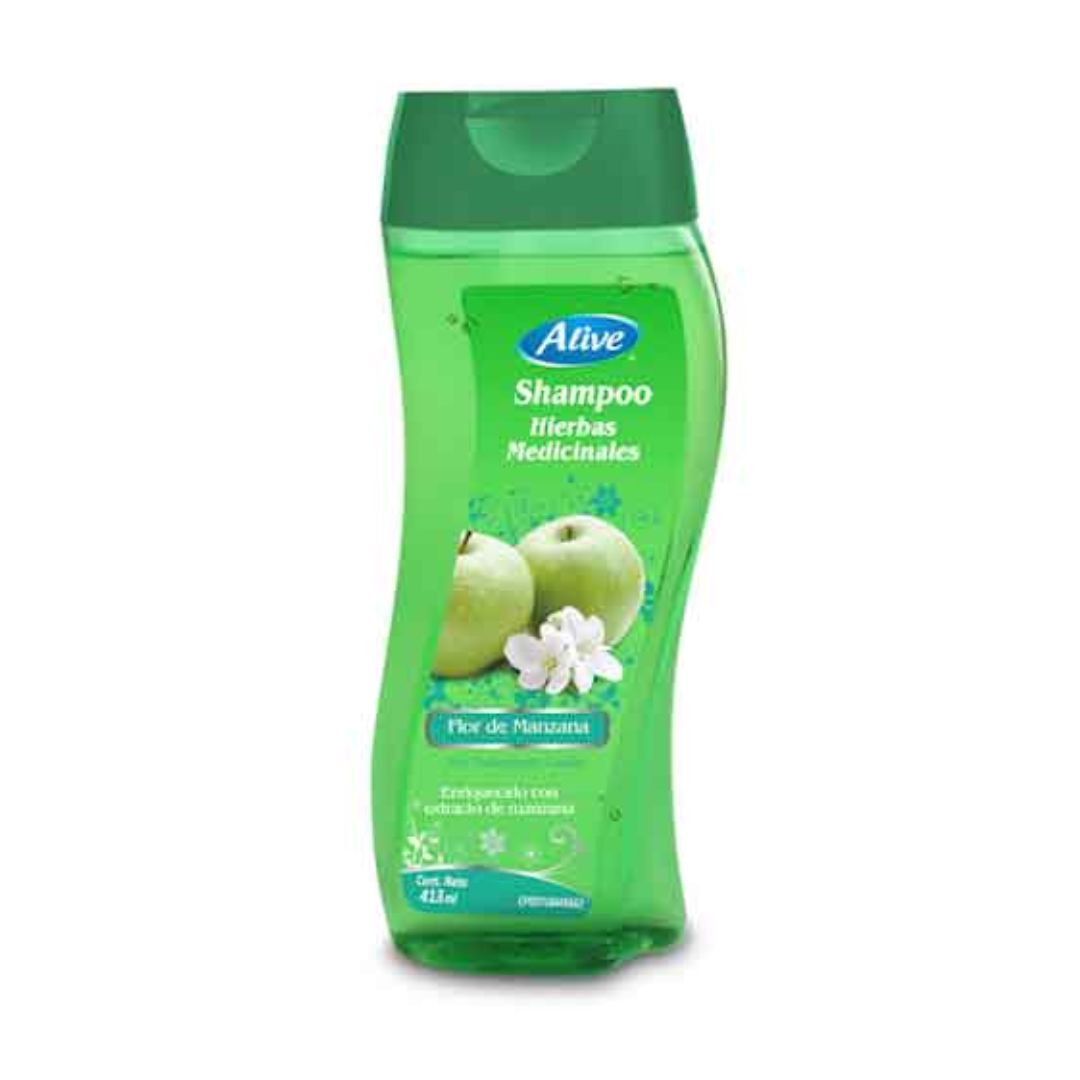 SHAMPOO ALIVE FLOR MANZANA 413ML