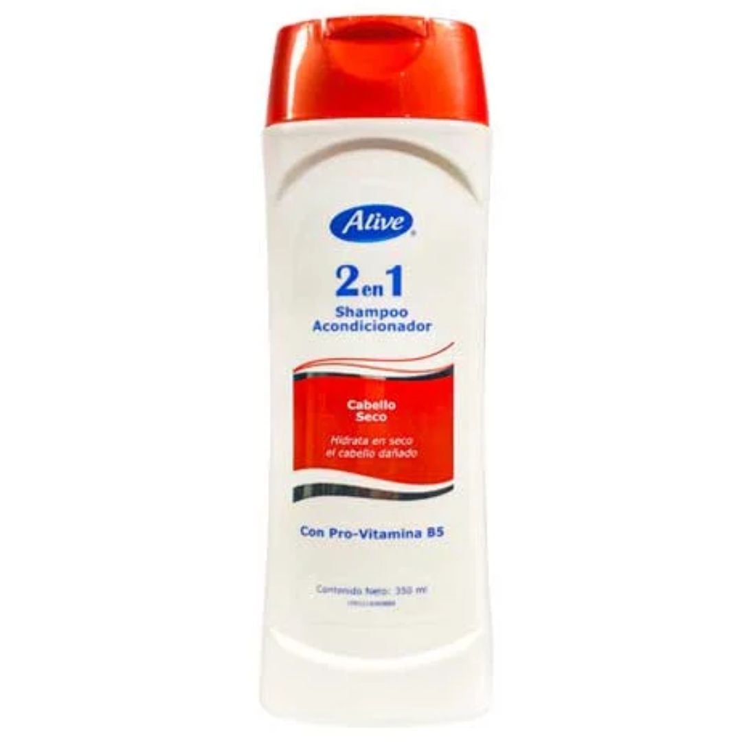 SHAMPOO ALIVE 2EN1 CABELLO SECO 350ML