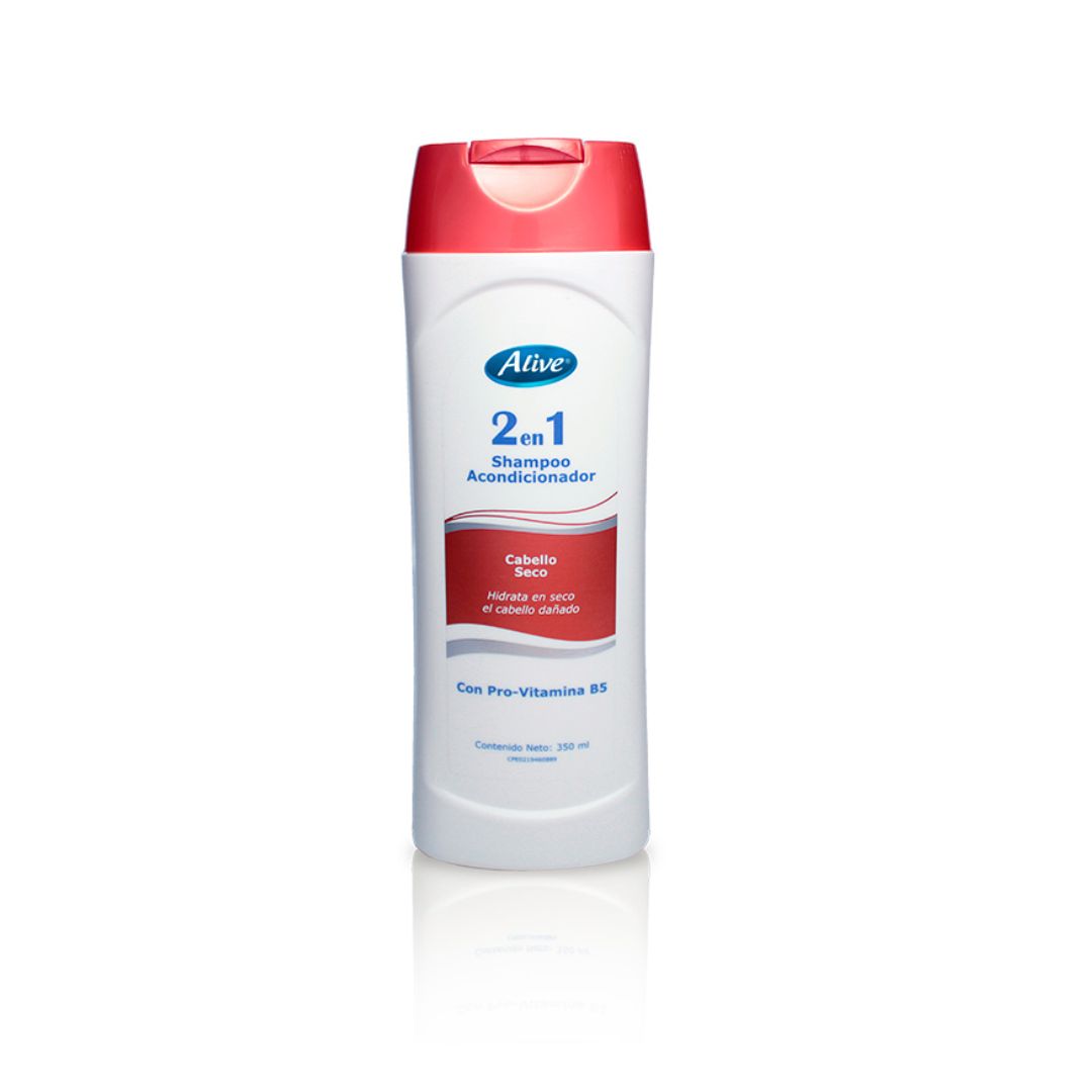 SHAMPOO ALIVE 2EN1 CABELLO SECO 350ML