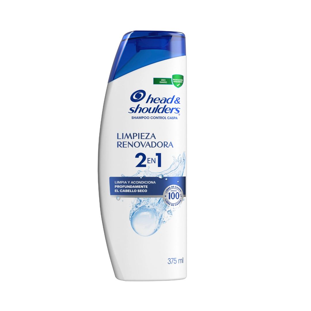 SHAMPOO H&S 2EN1 LIMPIEZA RENOVA 375CC