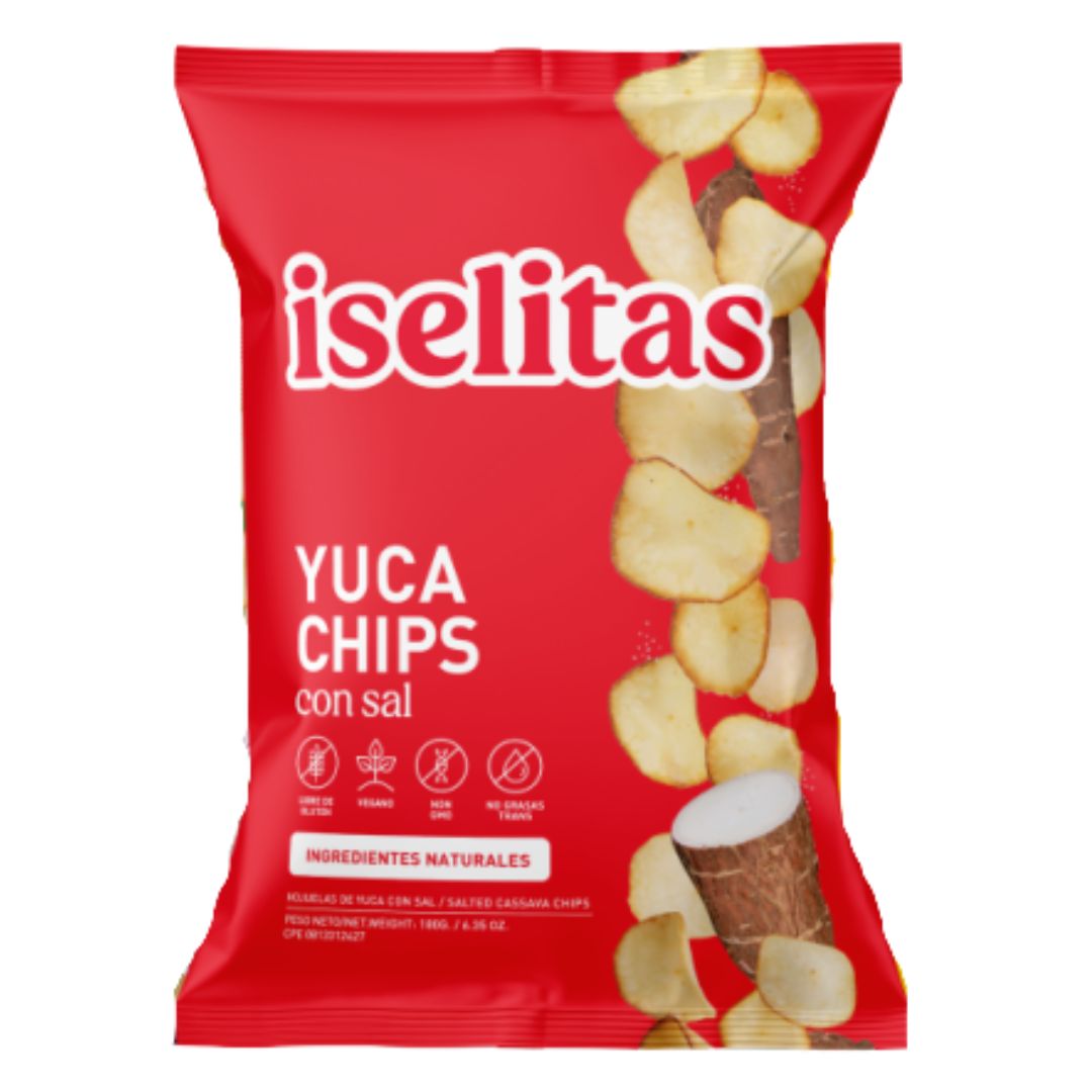 YUCA CHIPS CON SAL ISELITAS 70GR