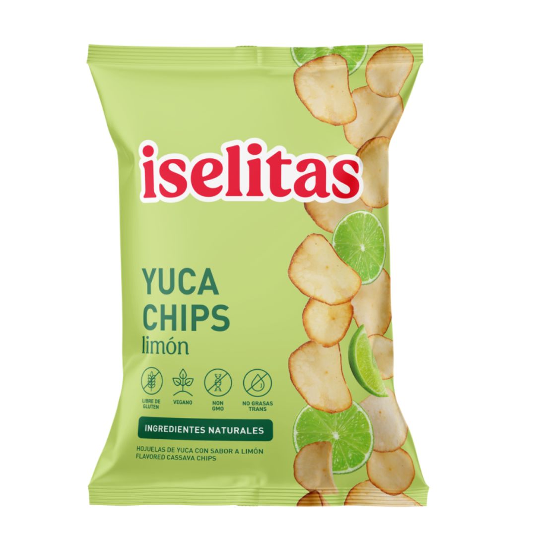 YUCA CHIPS CON LIMON ISELITAS 70GR