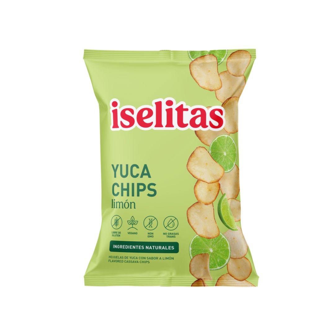YUCA CHIPS CON LIMON ISELITAS 180GR