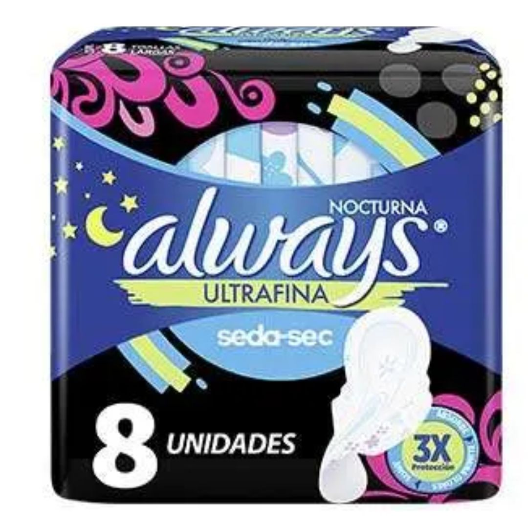 TOALLAS ALWAYS ULTRAFINA **NOCTURNA**