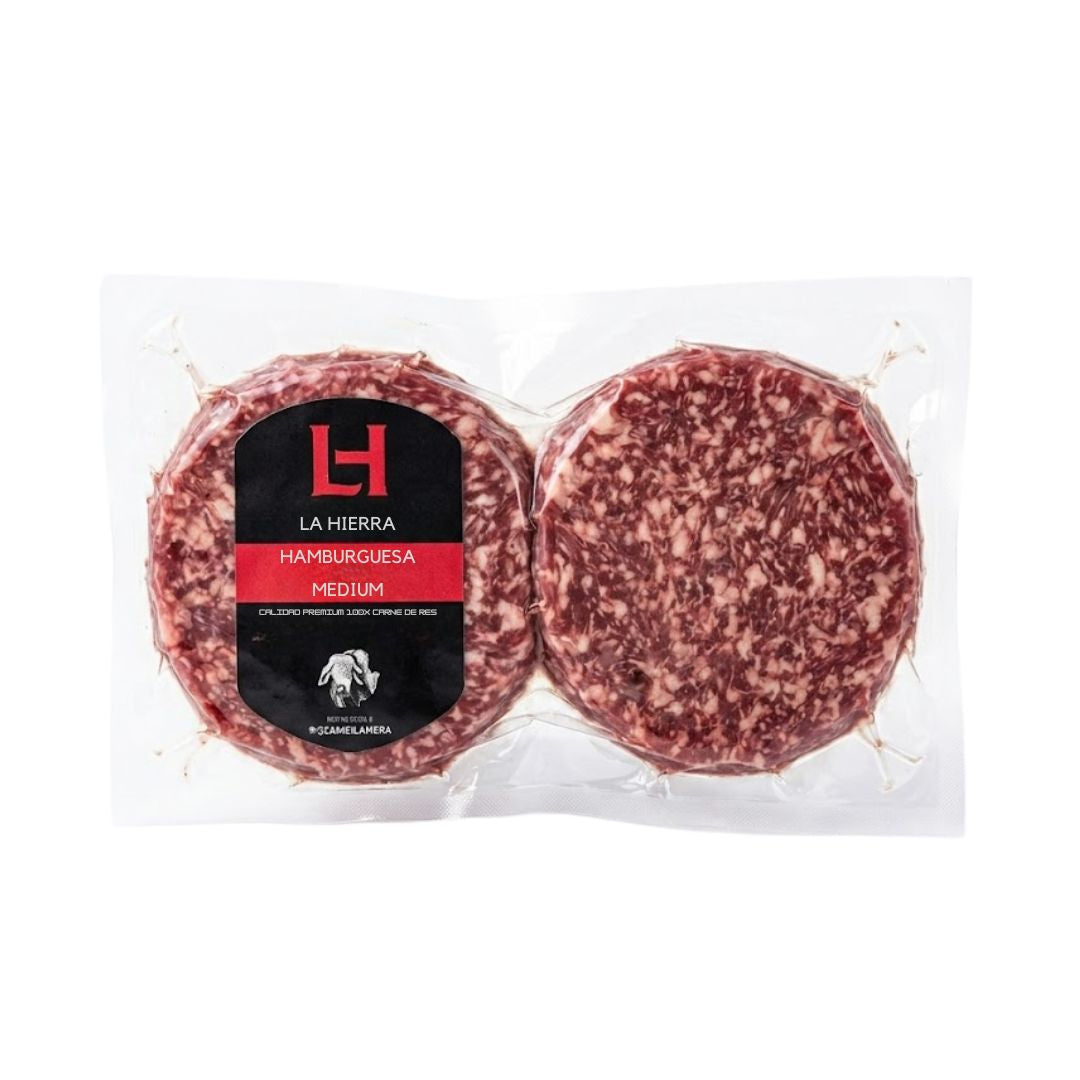HAMBURGUESA PARRILLERA MEDIUM LA HIERRA 4UNx150GR C/U
