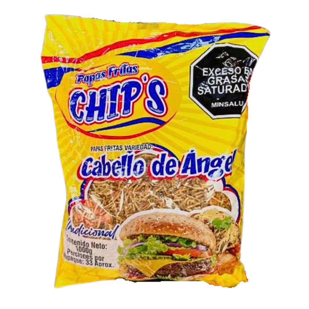 PAPAS PARA PERROS CABELLO DE ANGEL CHIPS 1KG