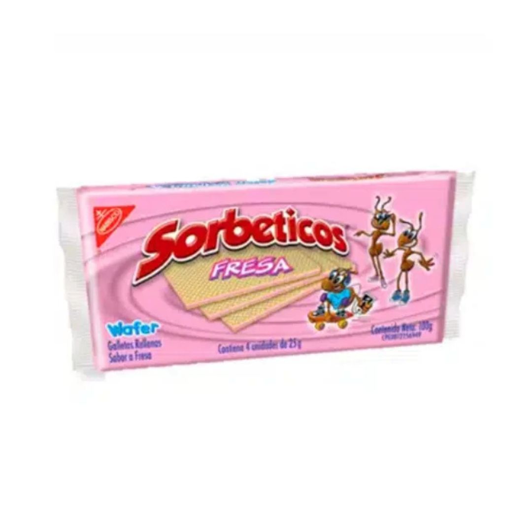GALLETA SORBETICO FRESA 25GR 1X4UND