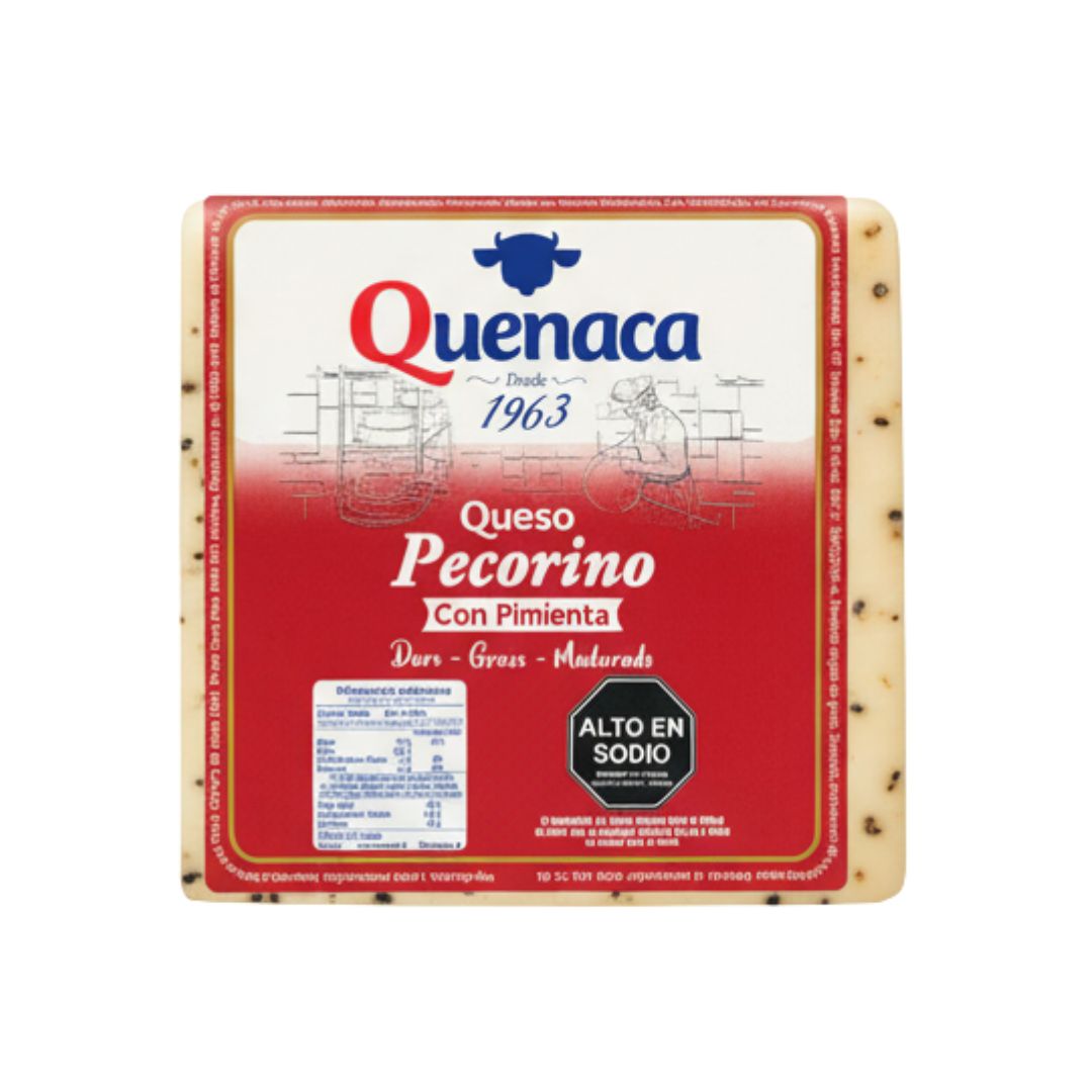 QUESO PECORINO CON PIMIENTA CUÑA QUENACA 250GR APROXIMADO