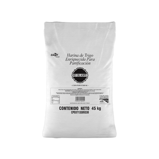 SACO DE HARINA DE TRIGO REY DEL NORTE PANADERA  45KG