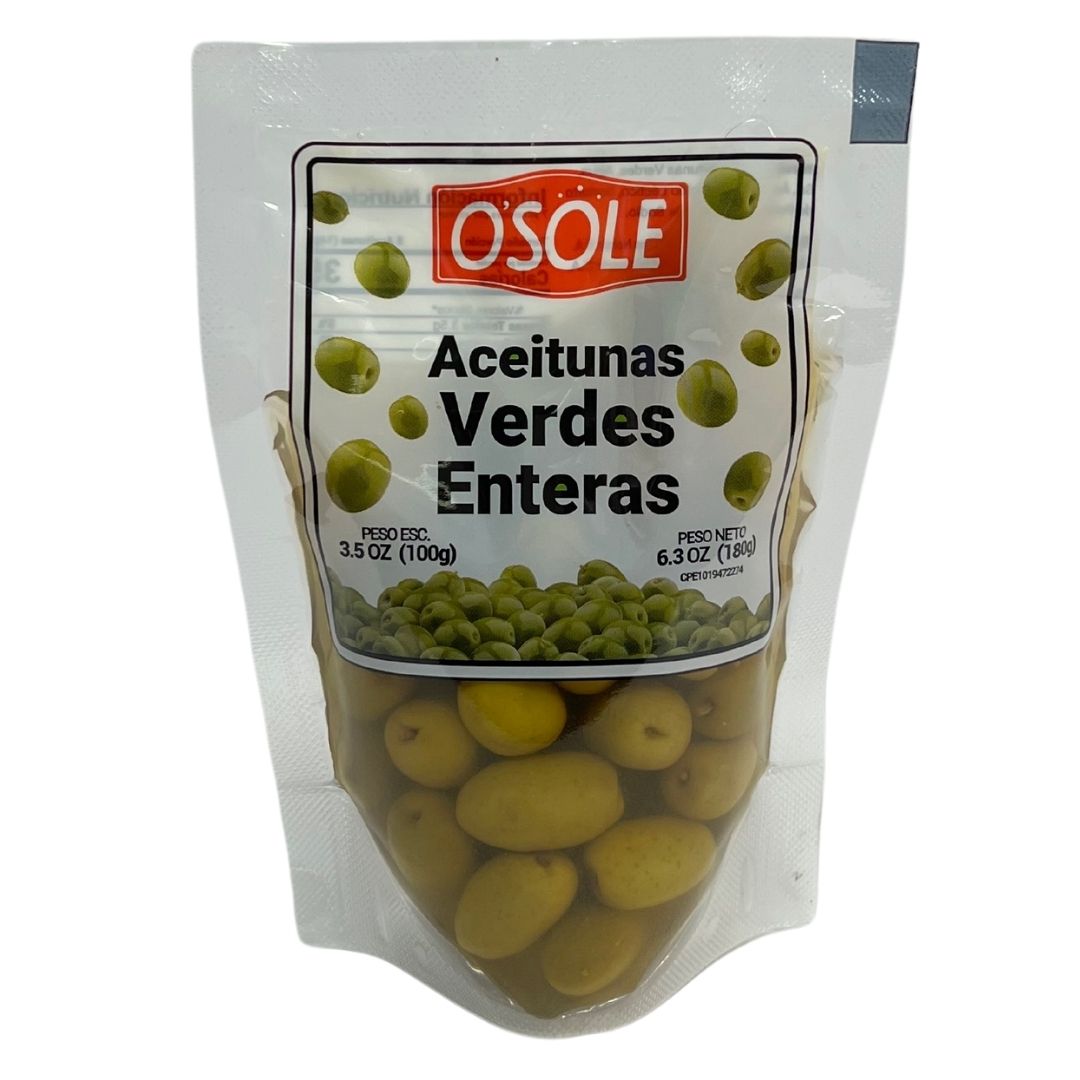 Aceitunas Verdes Enteras 180Gr Pouch