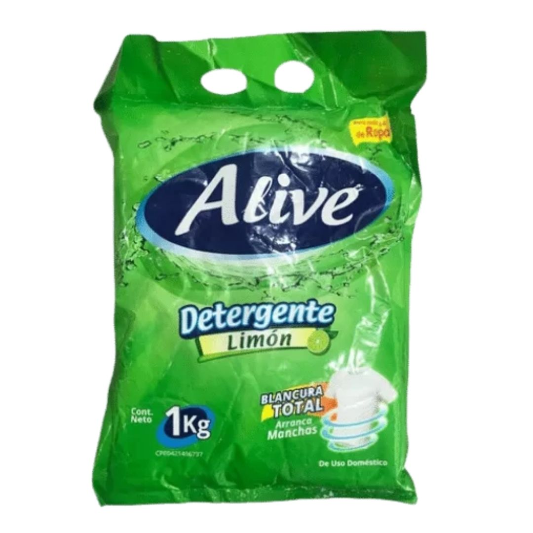 DETERGENTE ALIVE LIMON 1KG