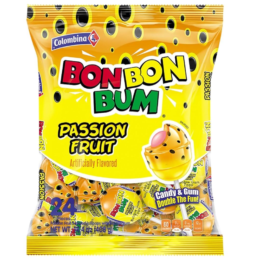 PAQ CHUPETA BOM BOM BUM MARACUYA 24UND