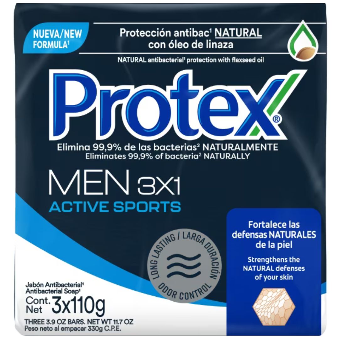JABON PROTEX MEN 3x110GR