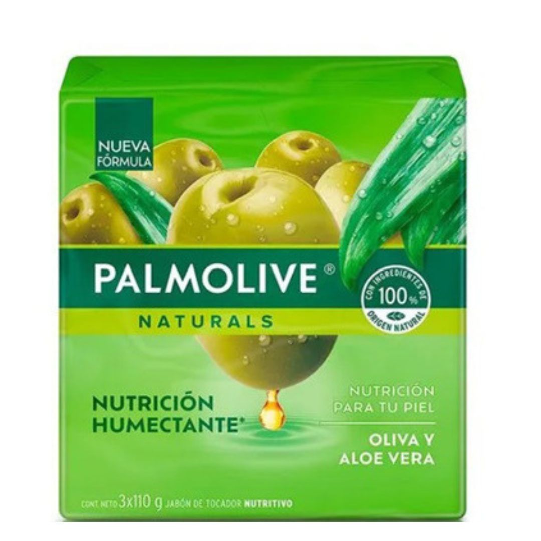 JABON PALMOLIVE ALOE Y OLIVA 3x110GR