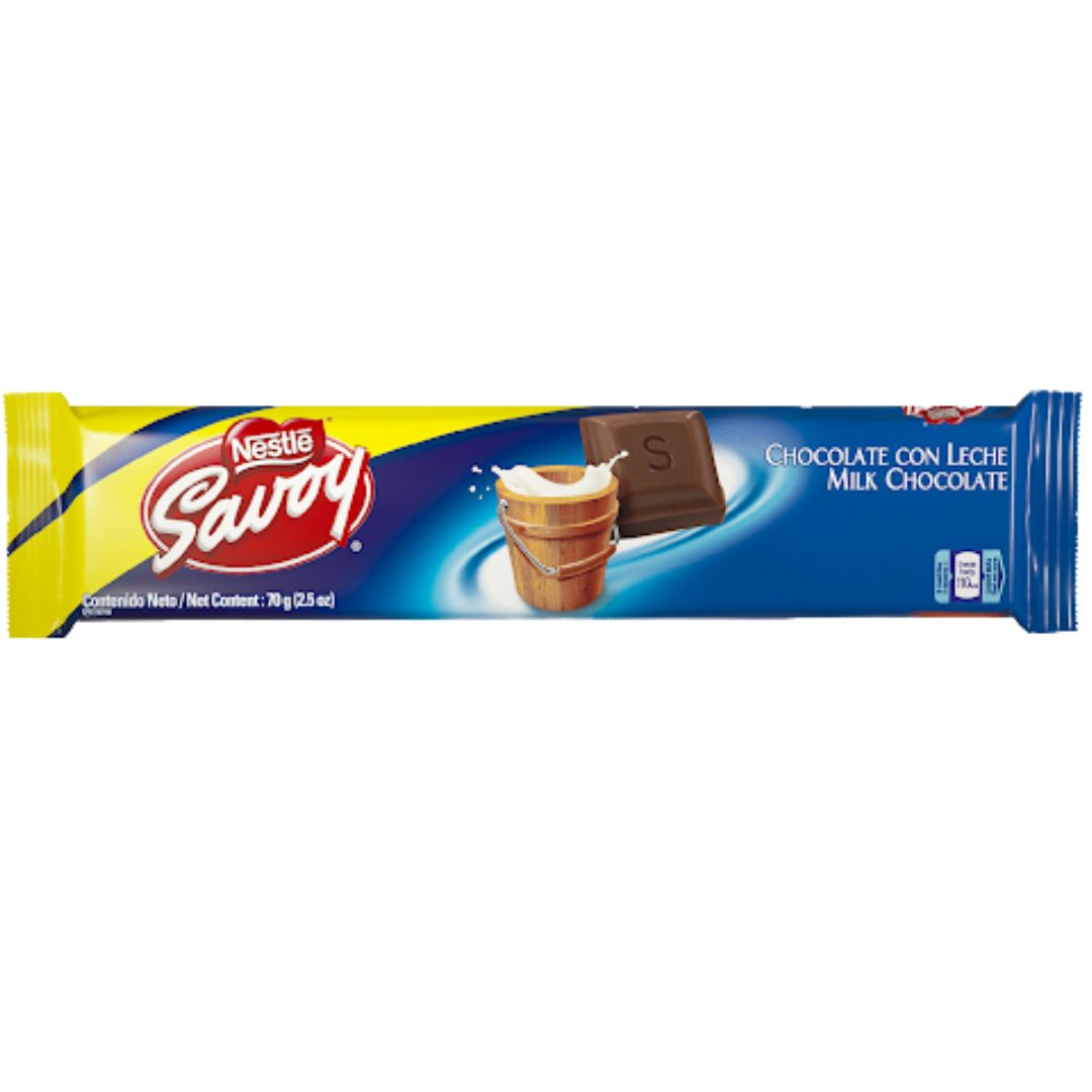 CHOCOLATE SAVOY CON LECHE 70GR