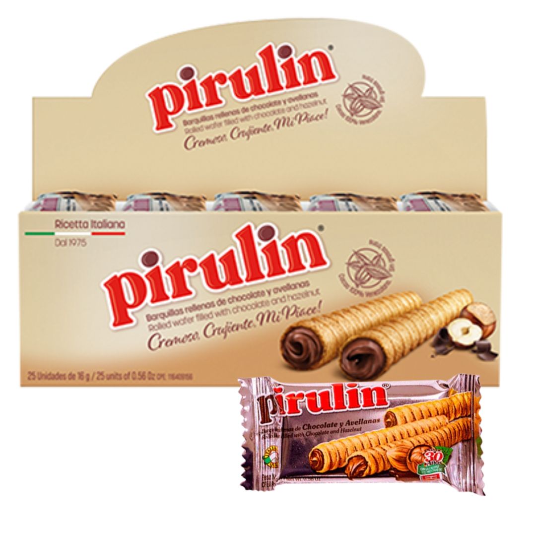 DISPLAY PIRULIN CHOCOLATE X3 25x16GR