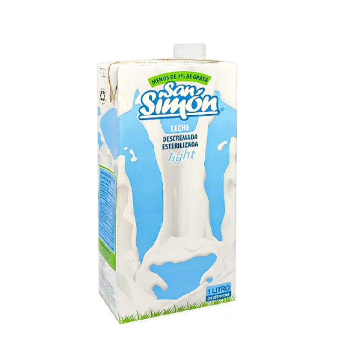LECHE LIQUIDA DESCREMADA SAN SIMON 1LT