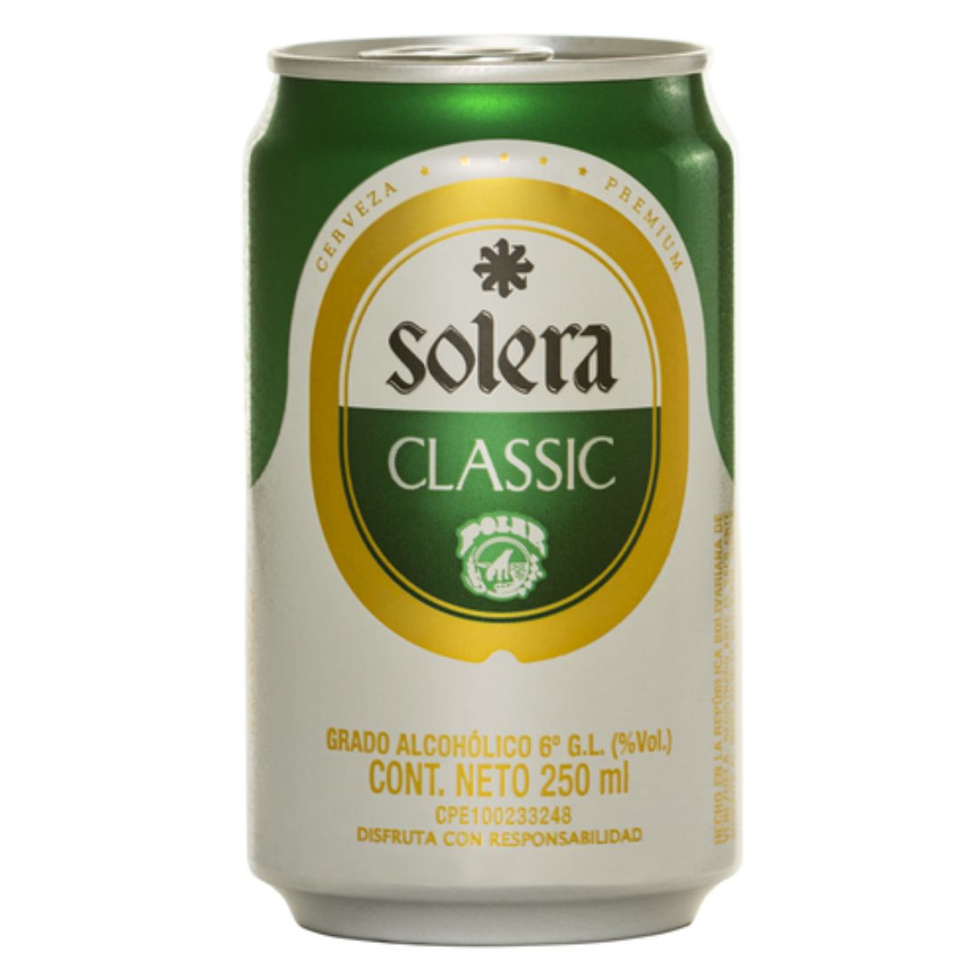 CERVEZA SOLERA VERDE LATA 12x250ML