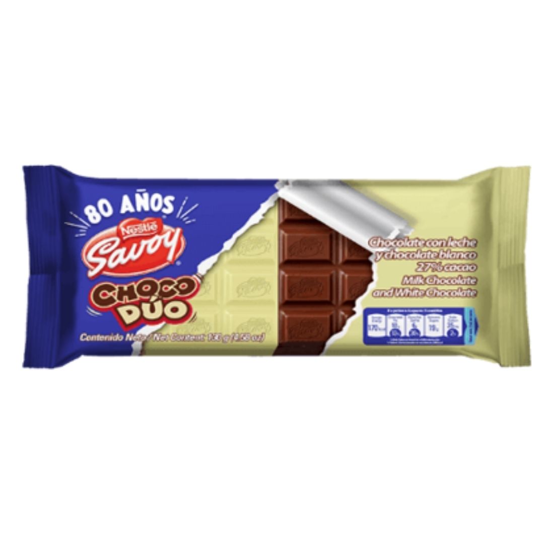 CHOCOLATE SAVOY CHOCO DUO 130 GR