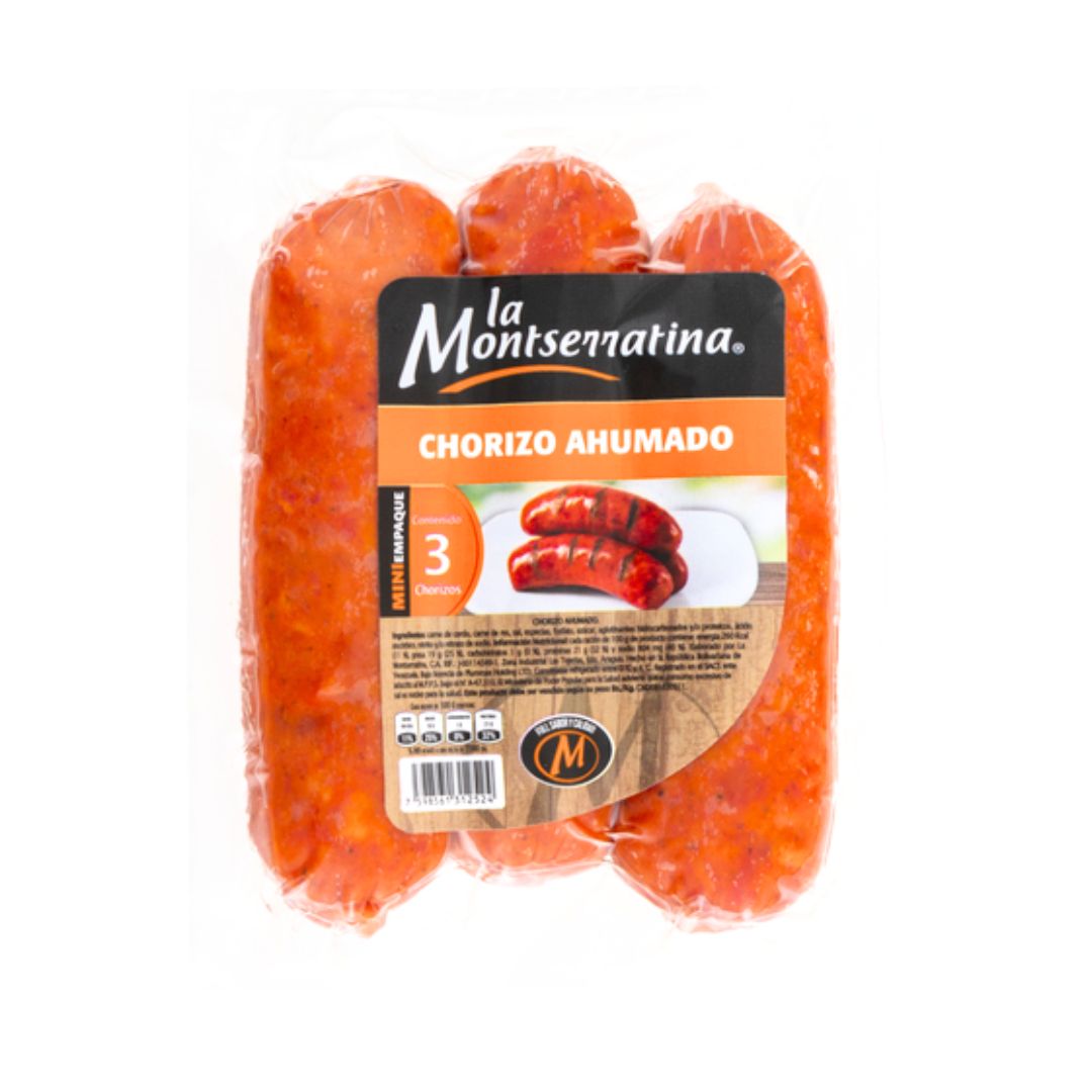 CHORIZO AHUMADO MINI 3UNDS LA MONTSERRATINA