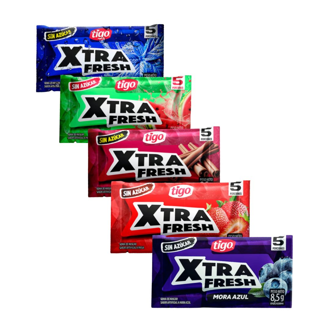 COMBO XTRA FRESH 5PAQ x $1