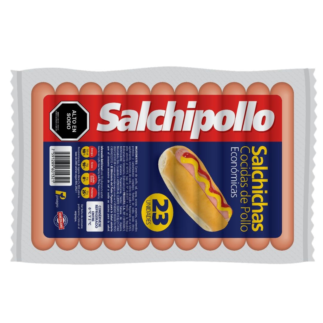 SALCHIPOLLO DEL CORRAL 450GR