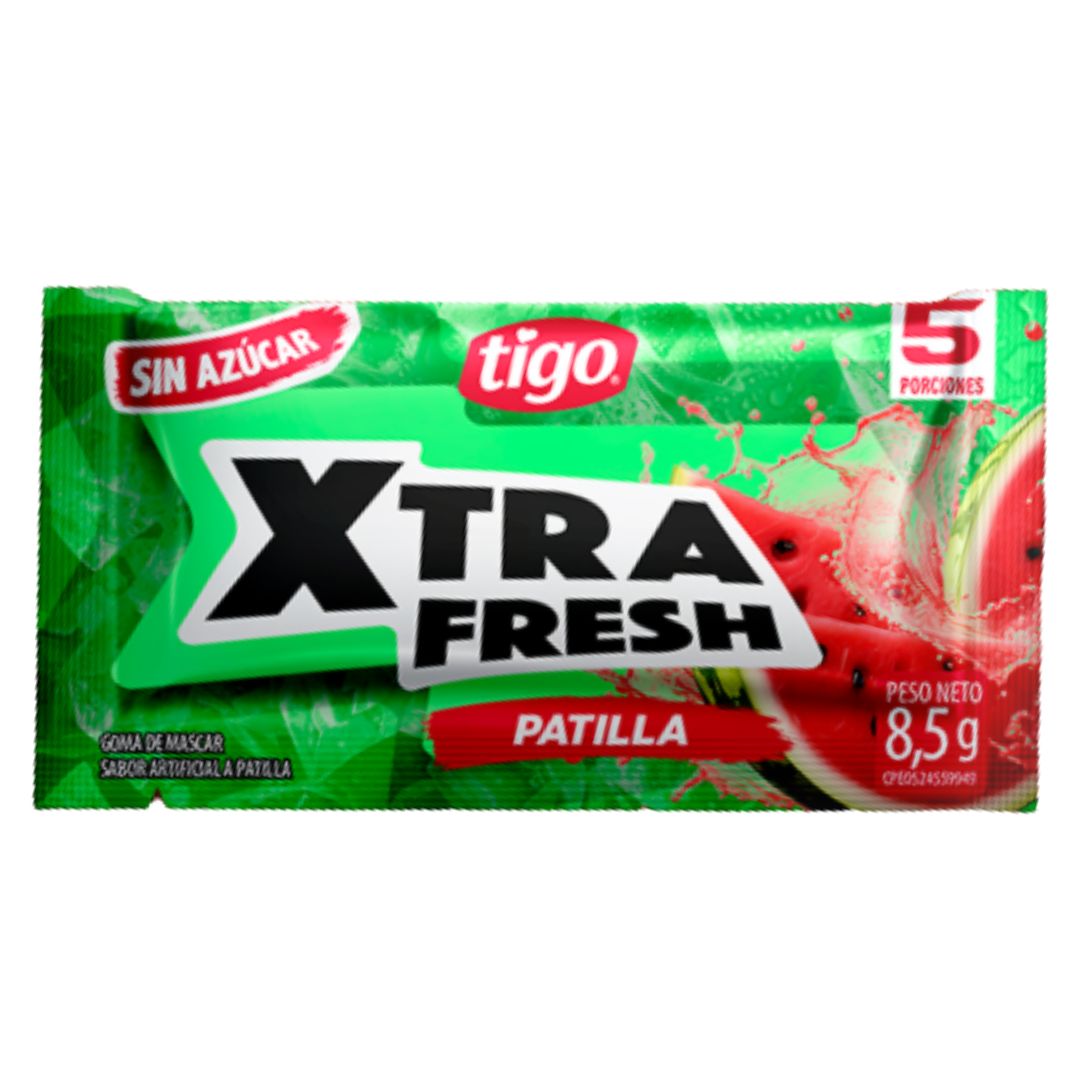 CHICLE XTRAFRESH PATILLA 5 UNIDADES