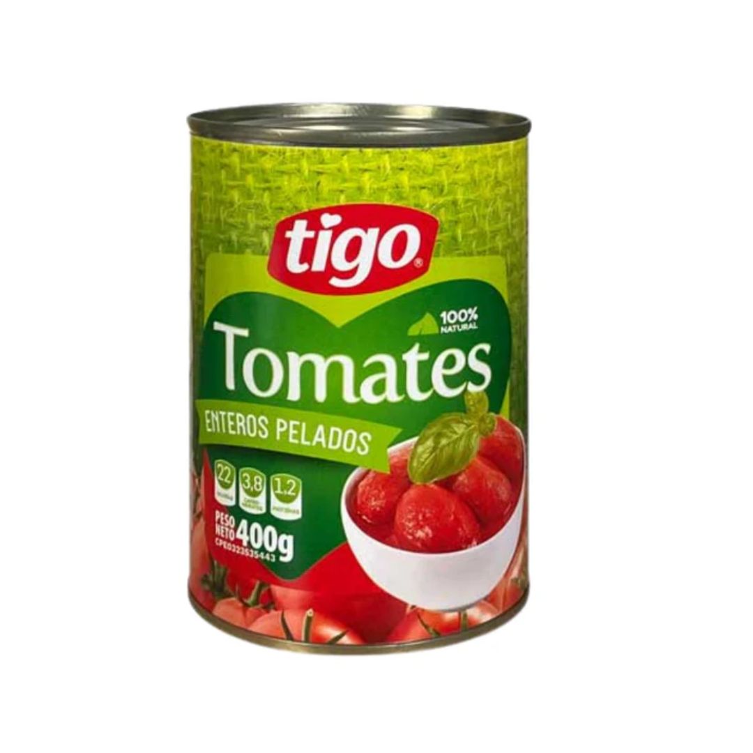 TOMATE PELADO TIGO LATA 400G