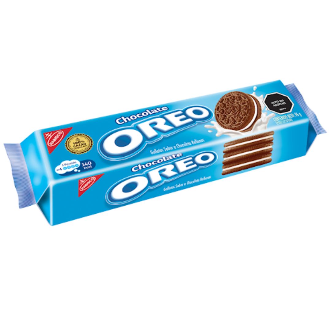 GALLETA OREO CHOCOLATE TUBO 96GR