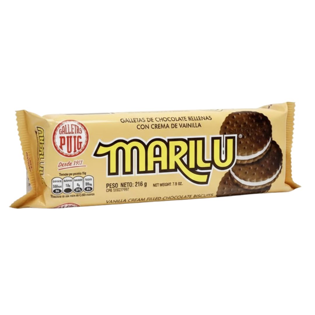 GALLETA MARILU CHOCO-VAINILLA TUB 216 GR