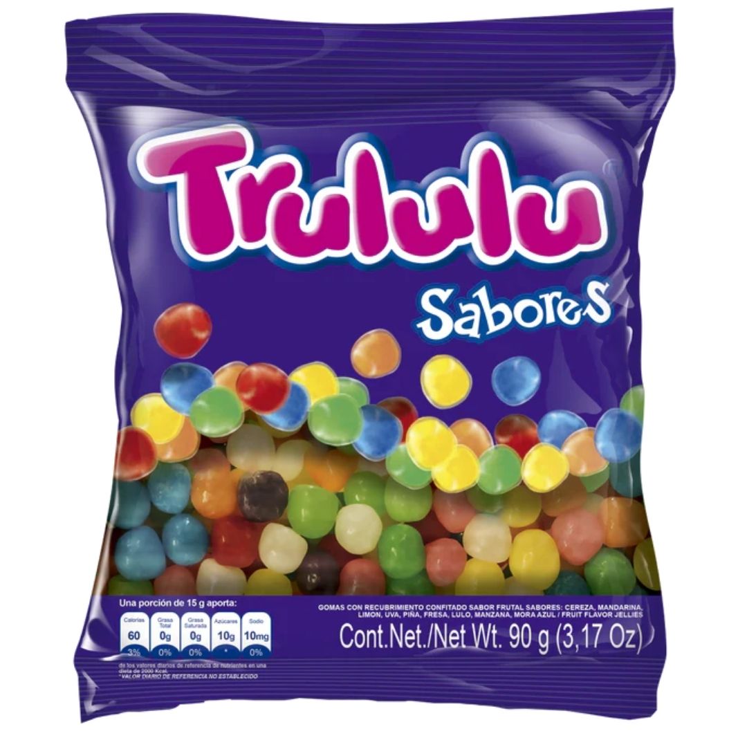 GOMITAS TRULULU SABORES 90GR