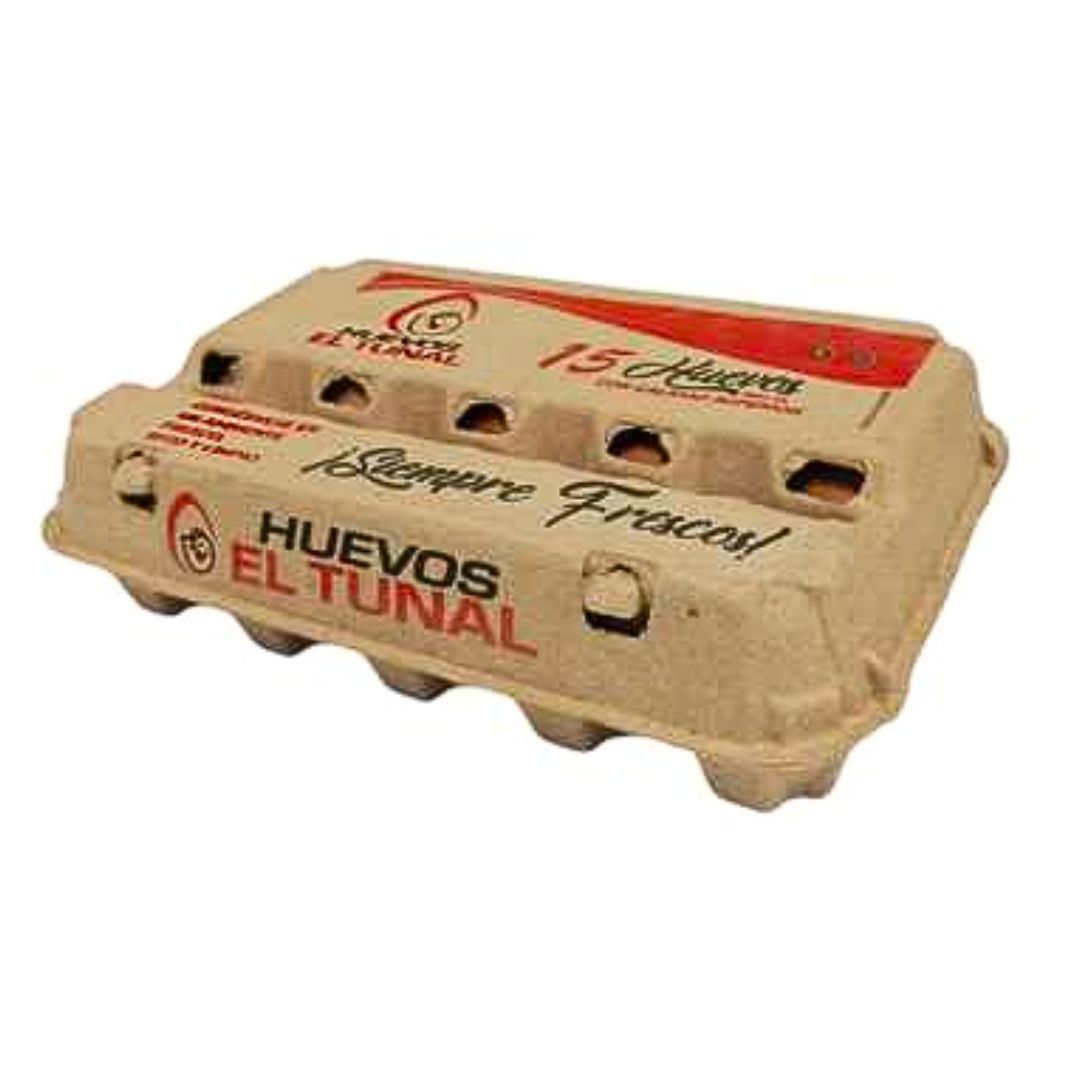 HUEVOS EL TUNAL CLASE A ESTUCHE CARTON 15 UNDS