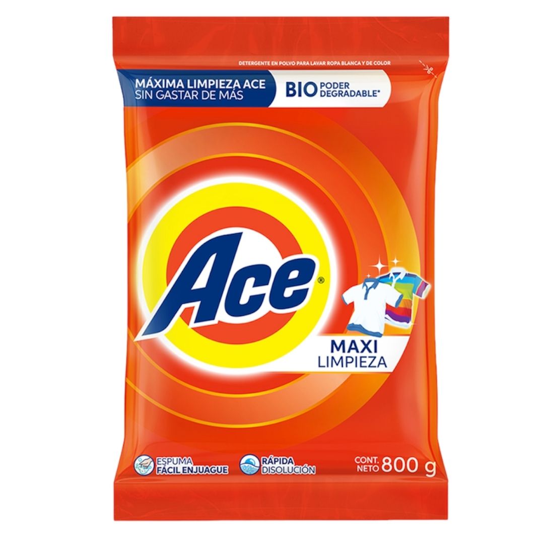 DETERGENTE ACE REG 800 GR