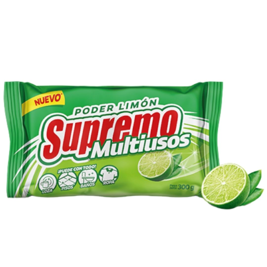 JABON SUPREMO MULTIUSOS LIMON 200GR