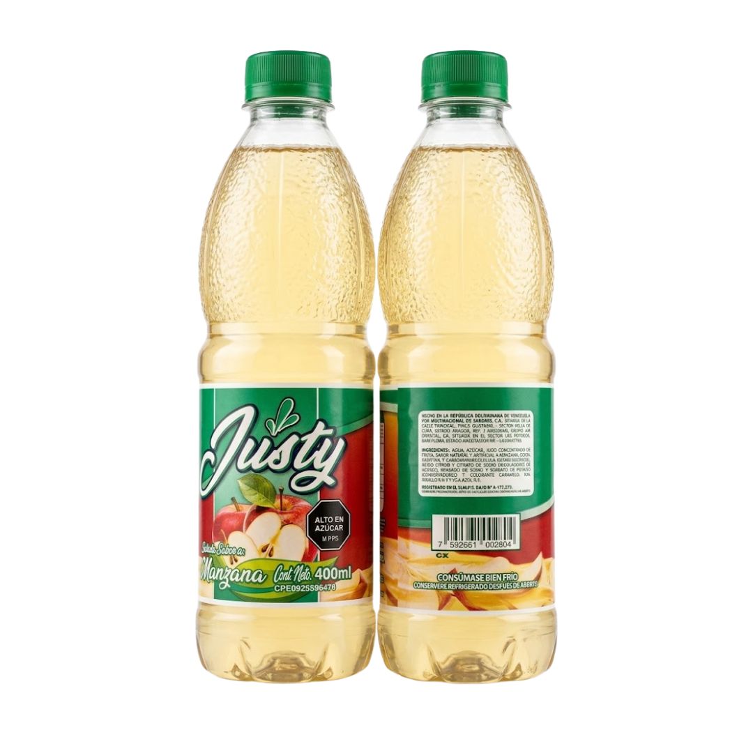 JUGO JUSTY MANZANA 400ML
