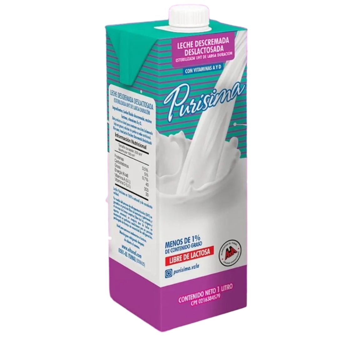 LECHE PURISIMA DESLACTOSADA UHT 1LT