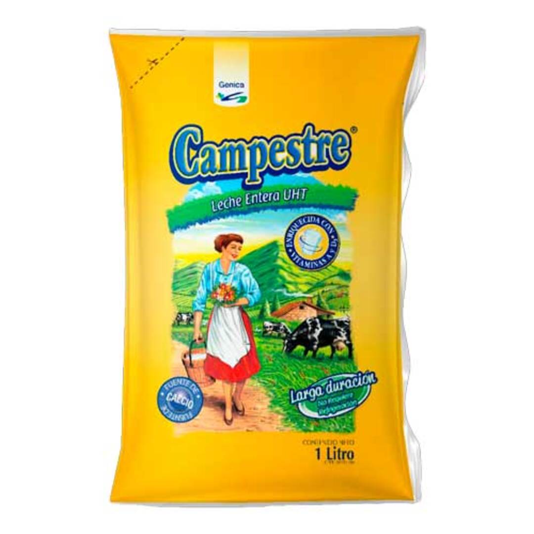 Leche Liq Campestre Descre Bolsa 1Lt