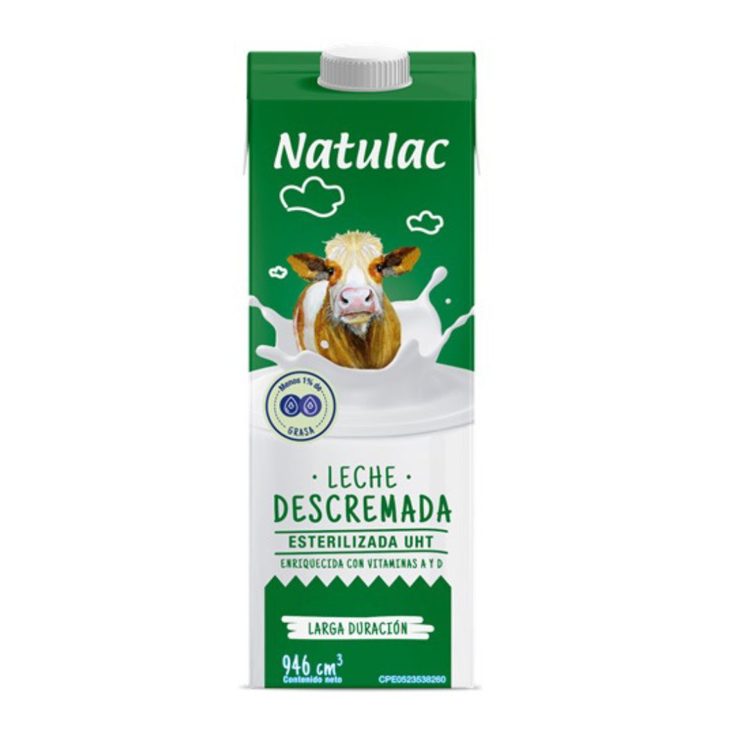LECHE DESCREMADA NATULAC 946ML