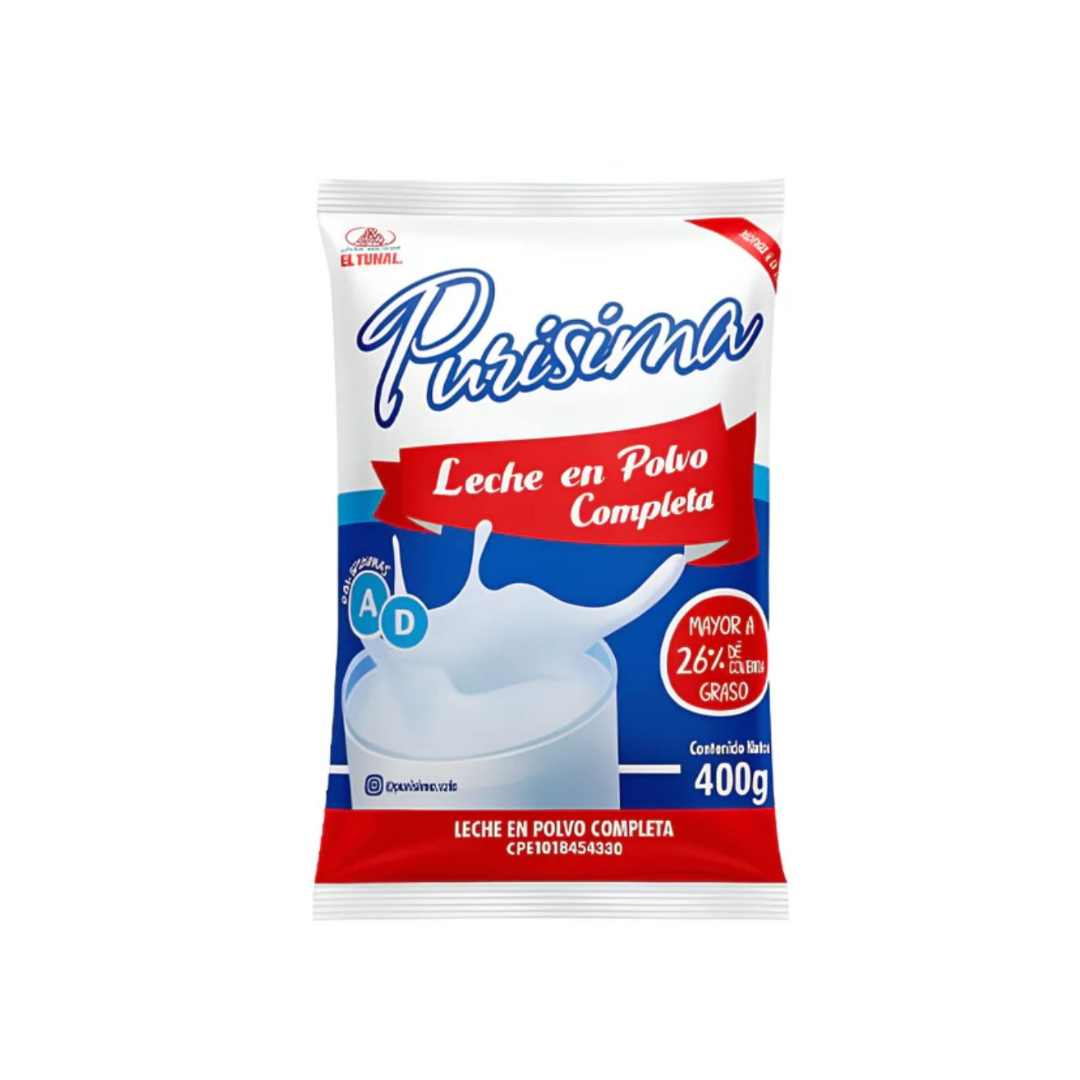 LECHE POLVO PURISIMA 400GR