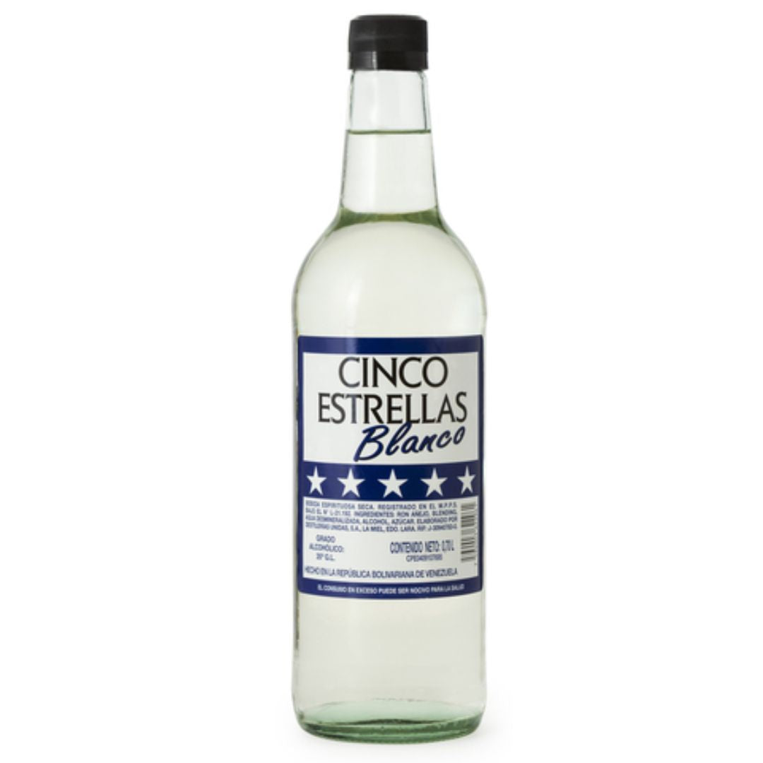 RON/LICOR 5 ESTRELLAS BLANCO 1LT
