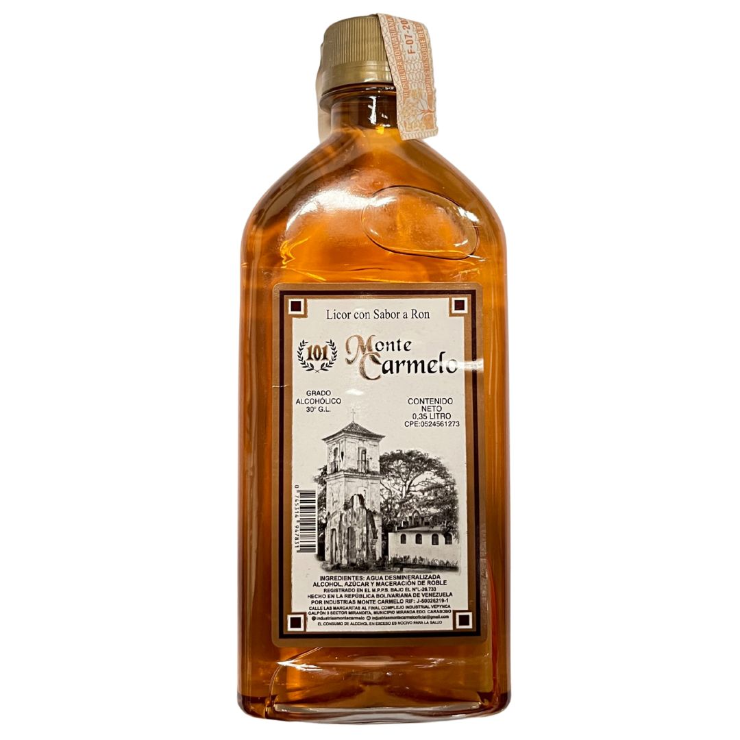 LICOR DE RON MONTE CARMELO 355 ML