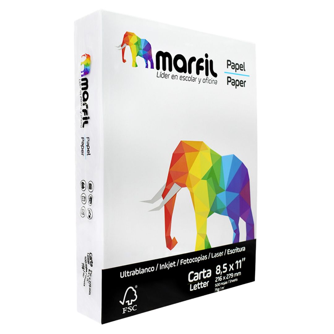 RESMA DE HOJA CARTA MARFIL 500 HOJAS