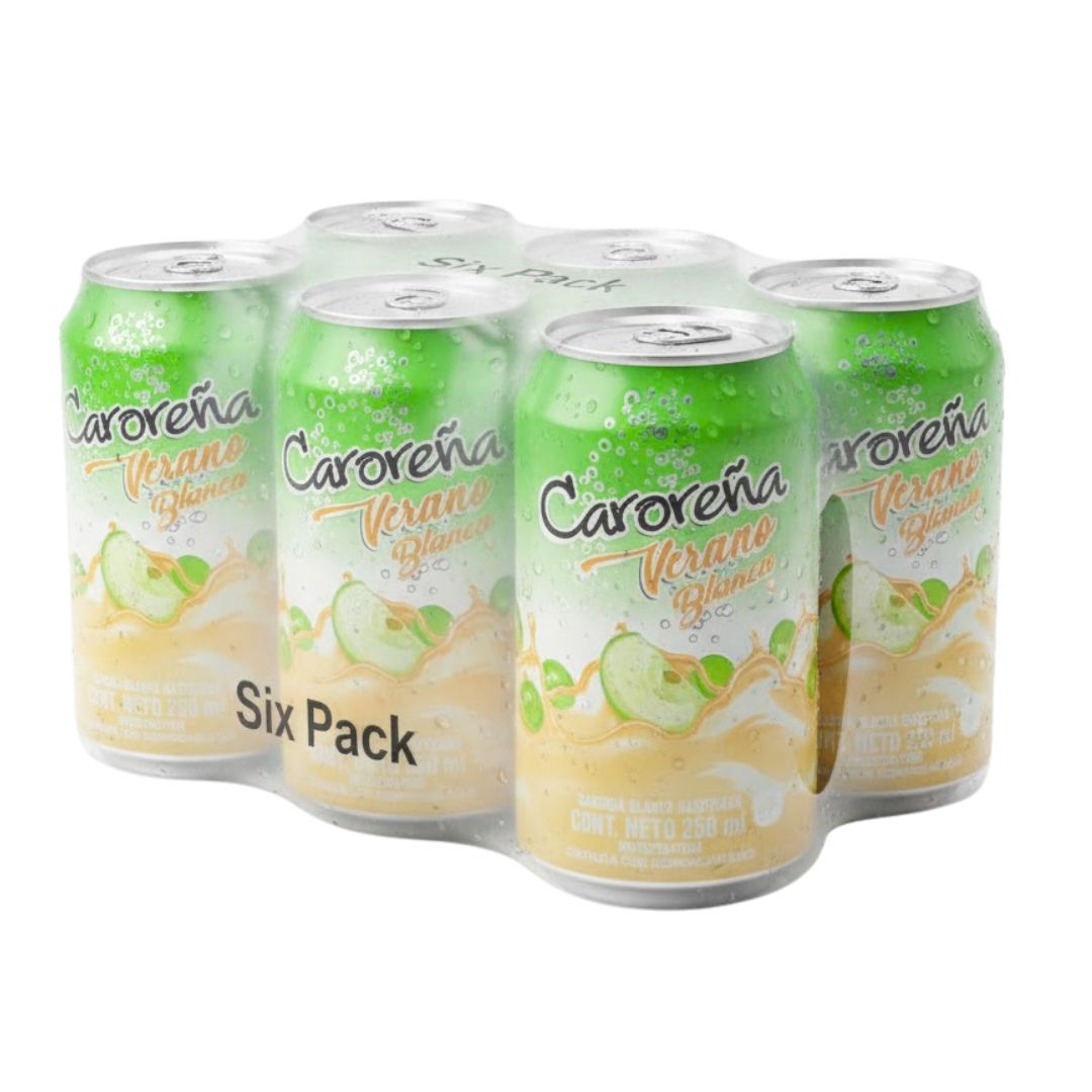 SIX PACK SANGRIA CAROREÑA LATA BLANCA 250ML
